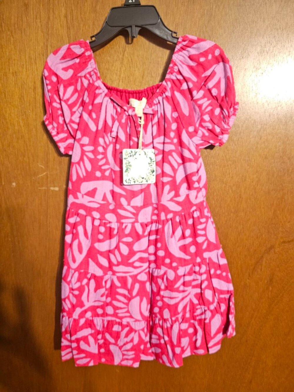 Chelsea & Violet Toddler Girl Red & Pink Pheasant Dress Size 2T NEW